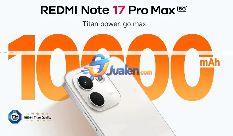 Redmi Note 17 Pro Max 5G – HP Baterai Besar, AMOLED, Kamera 50MP dan Fast Charging