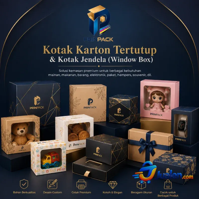 Cetak Custom Box Packaging & Window Box Premium | PrinPack