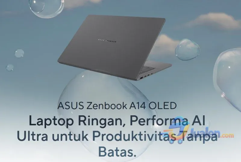 ASUS Zenbook A14 UX3407 - Laptop Premium Ultra Ringan mendukung produktivitas , mobilitas, pekerjaan