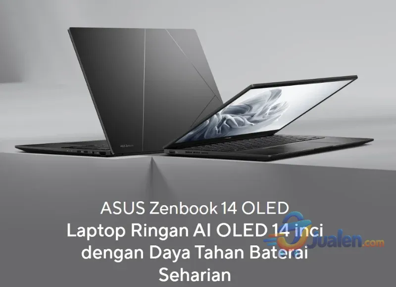 ASUS Zenbook 14 OLED UM3406  | Laptop ASUS Premium Desain tipis dan ringan High Perform AMD Ryzen