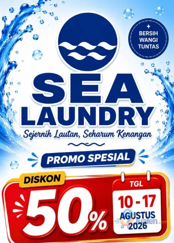 Promo Spesial Sea Laundry Diskon 30% 18 Agustus - 17 September 2026